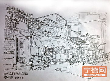 老街入畫(huà)卷 《百城搜珍圖》創(chuàng)作組來(lái)寧寫(xiě)生活動(dòng)紀(jì)實(shí)